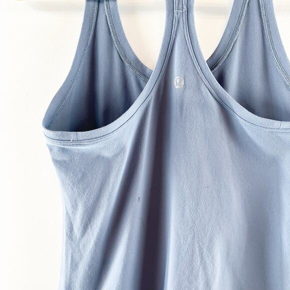 Lululemon Cool Racerback Fitted Slim Tank Top Blue XS - Picture 2 of 6